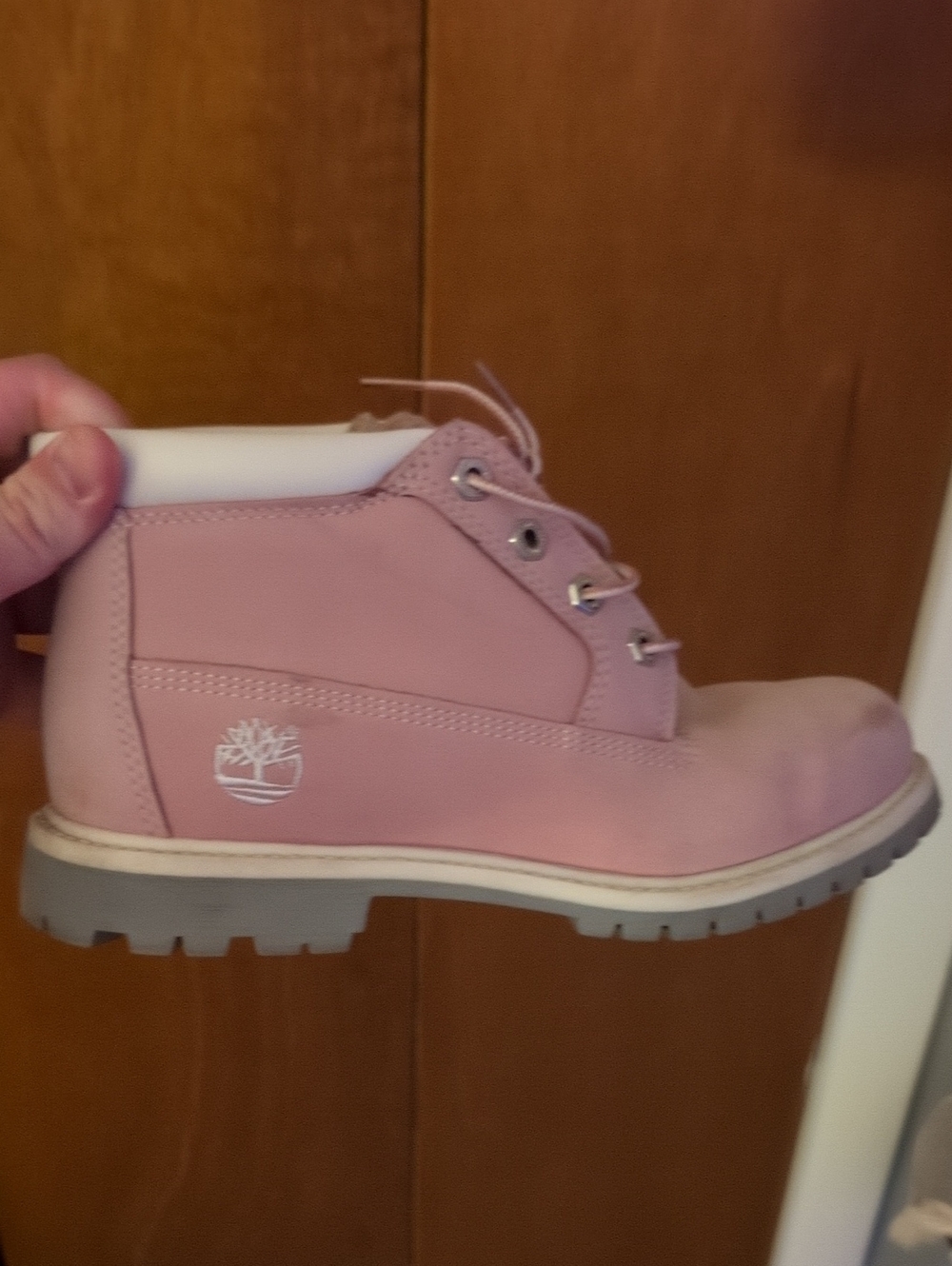 Timberland Kids Pink Leather Ankle Boot